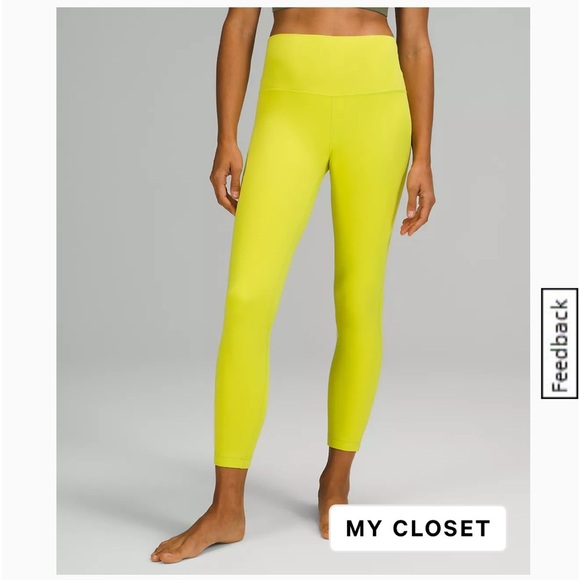 Lululemon Align High-Rise Pant 25" in Yellow Serpentine - Picture 5 of 5
